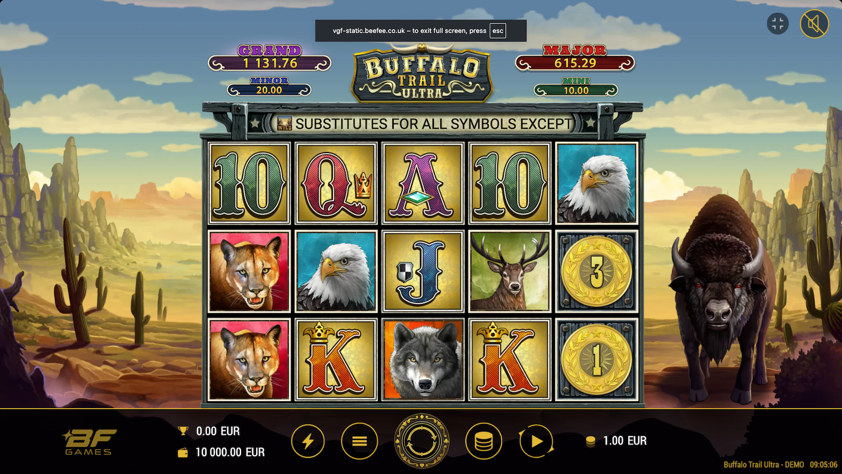 Buffalo Trail Ultra is our favourite online slot from BF Games